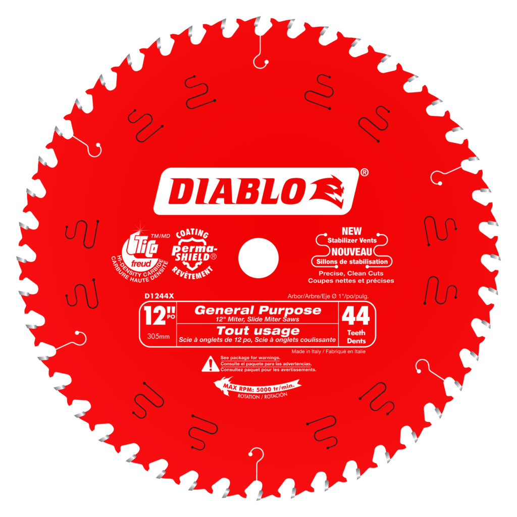 12" x 44-Teeth General Purpose Saw Blade for Wood