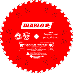 10" x 40-Teeth General Purpose Saw Blade for Wood