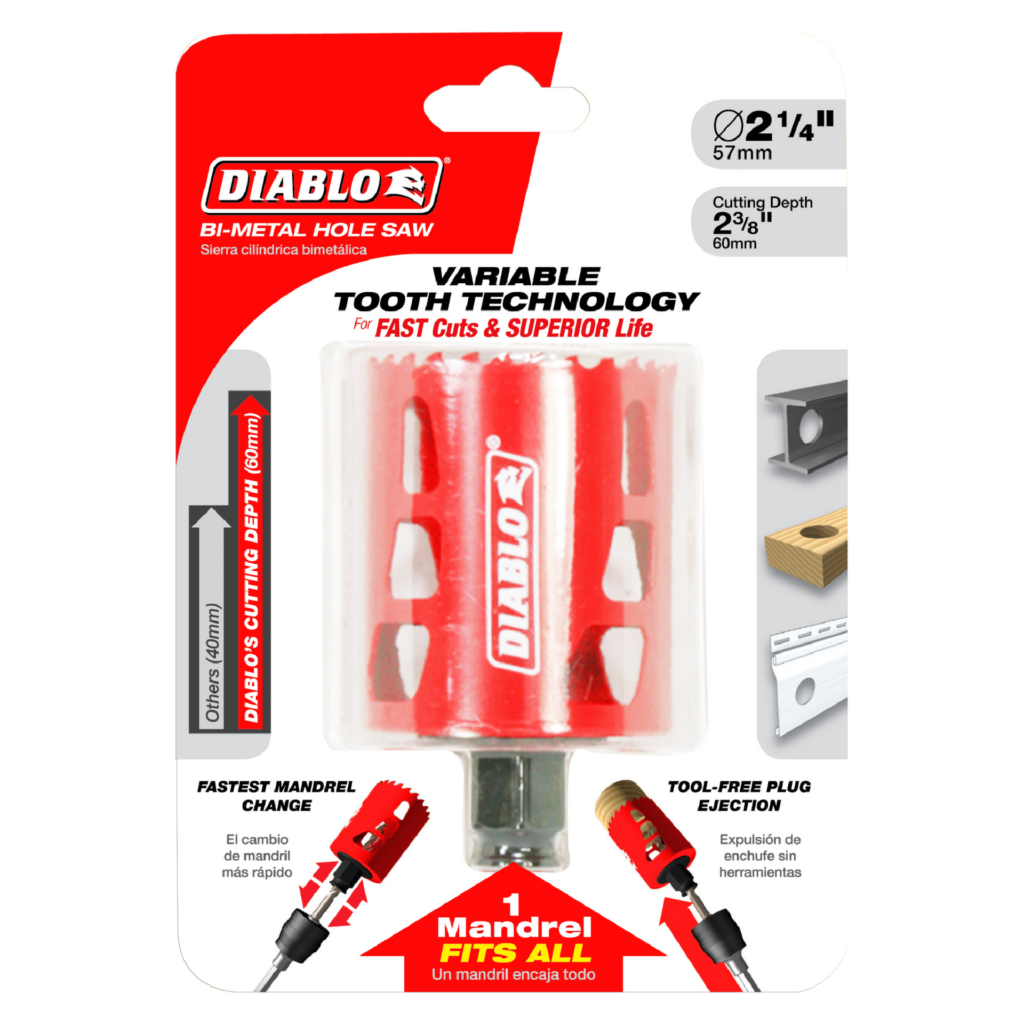 2-1/4" Bi-Metal Hole Saw