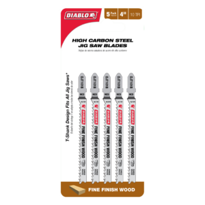 4" 10TPI High Carbon Steel Jig Saw Blades for Wood (5-Pack)