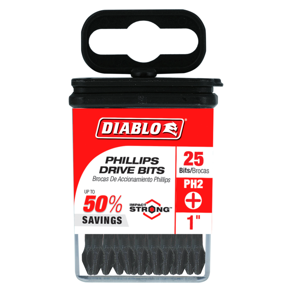 1" #2 Phillips Drive Bits (25-Pack)