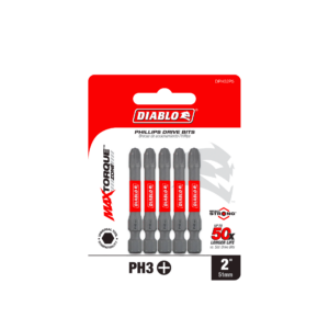 2" #3 Phillips Drive Bits (5-Pack)