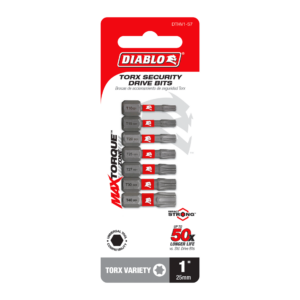 1" Torx Security Drive Bits (7-Piece)