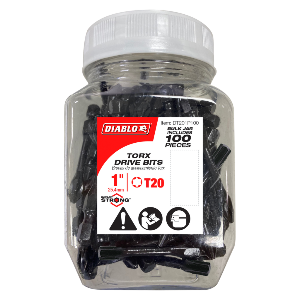 1" #20 Torx Drive Bits (100-Pack)