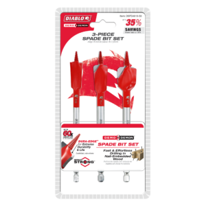 3 pc Demo Demon™ Spade Bit Set for Nail-Embedded Wood (3-Pieces)