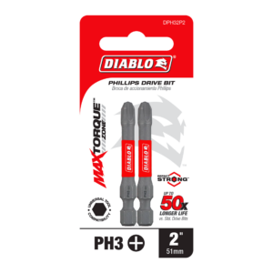 2" #3 Phillips Drive Bit (2-Pack)
