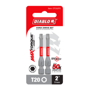 2" #20 Torx Drive Bit (2-Pack)