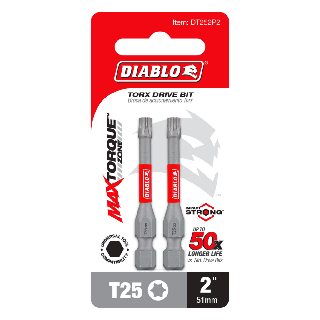 2" #25 Torx Drive Bit (2-Pack)