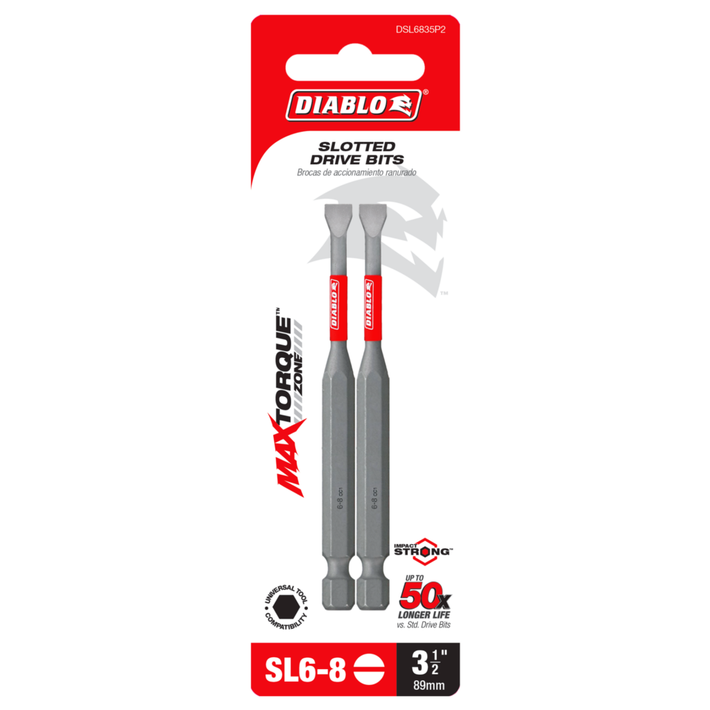 3-1/2" SL6-8 Slotted Drive Bits
