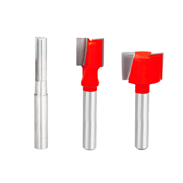 3 Piece Undersized Plywood Bit Set (1/4" Shank)