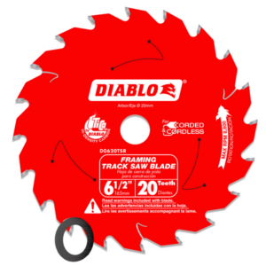 Diablo 6-1/2" 20-Teeth Track Saw Blade for Framing