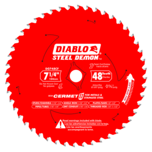 7-1/4" x 48-Teeth Steel Demon™ Cermet II Saw Blade for Medium Metal