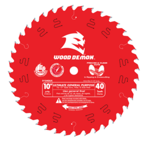 10" x 40-Teeth Wood Demon™ Ultimate General Purpose Carbide Saw Blade for Wood