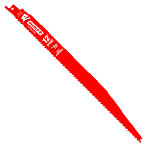 12" 4/6TPI Bi-Metal Reciprocating Saw Blades for Nail-Embedded Wood (5-Pack)