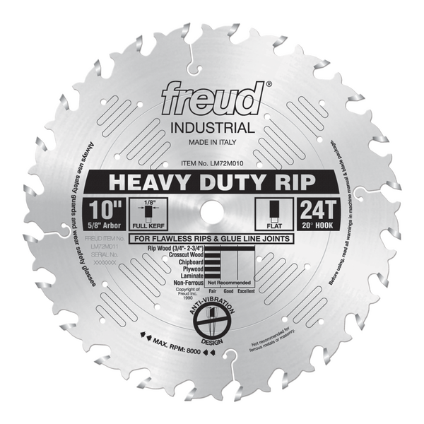 10" Heavy-Duty Rip Blade (Silver Ice Coating)