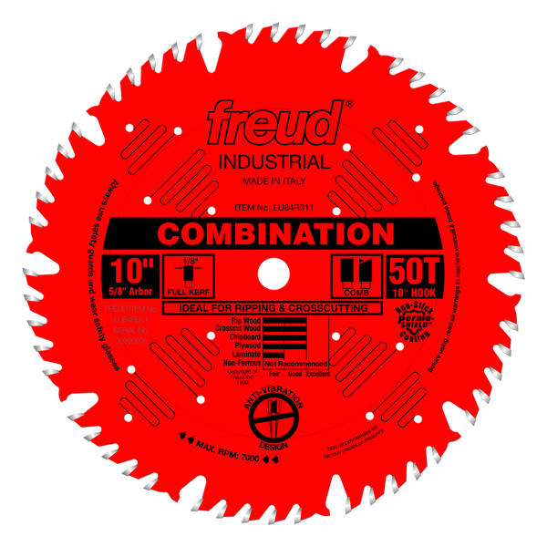 10" Combination Blade  (Perma-Shield Non-Stick Coating)