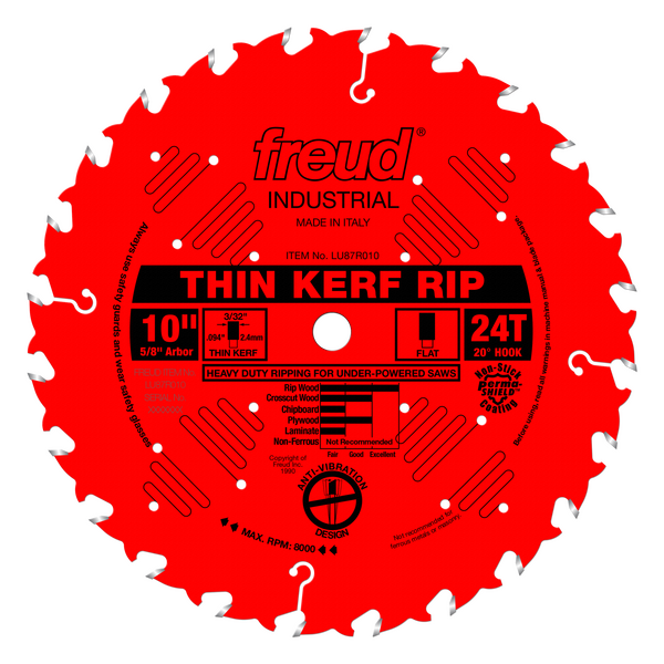 10" Thin Kerf Rip Blade