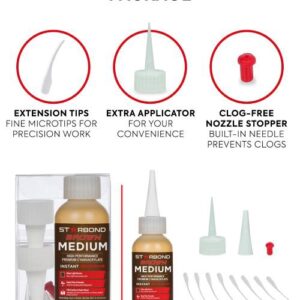 BR-150 Brown Medium Starbond CA Glue (2oz)